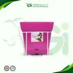 أصيص زراعة مربع بحامل للبلكونة - فوشيا
